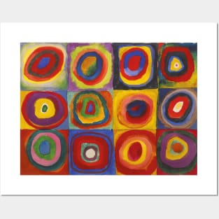 Kandinsky Squares With Concentric Circles Posters and Art